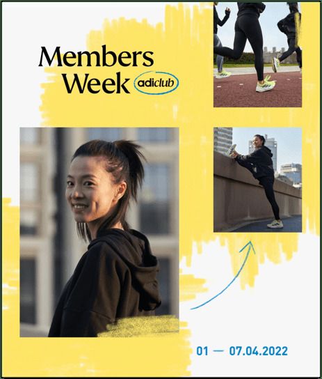 adidas celebrates the start of adiclub Member’s Week with one-of-a-kind rewards and offers